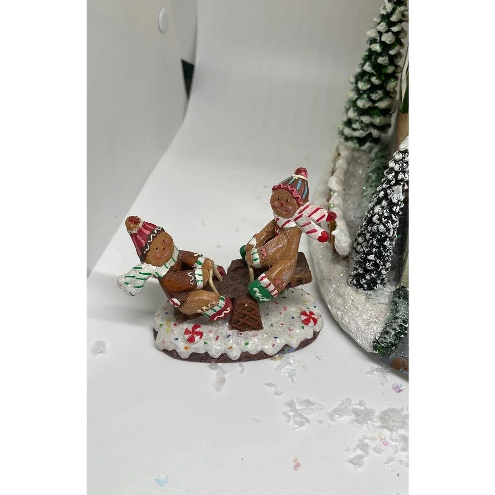 Allstate Floral~ Holiday House~ Large animated Box Victorian VNTG - Picture 4 of 12